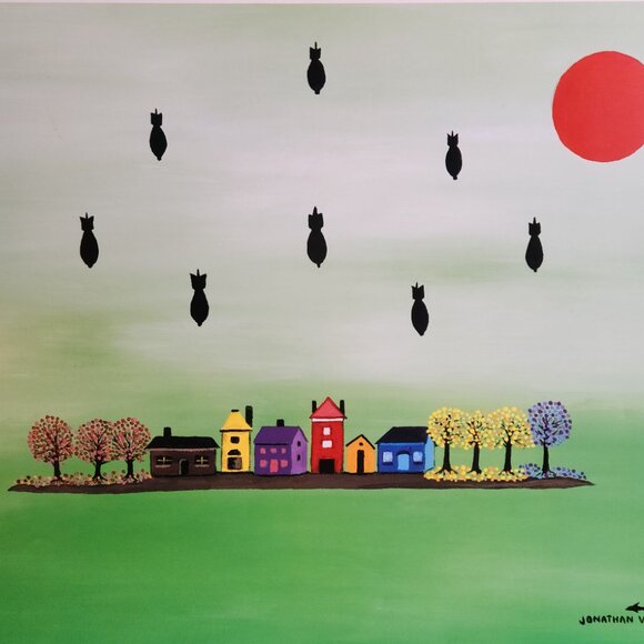 SET of 5 1980s Fine Art Posters, Jonathan Winters Vintage Surreal, 28"x22" (NOS) - Picture 11 of 16